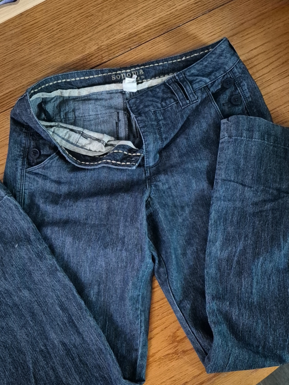 Sonoma Women's Dark Blue Denim Jeans